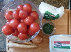 Zutaten für Tomatensauce
