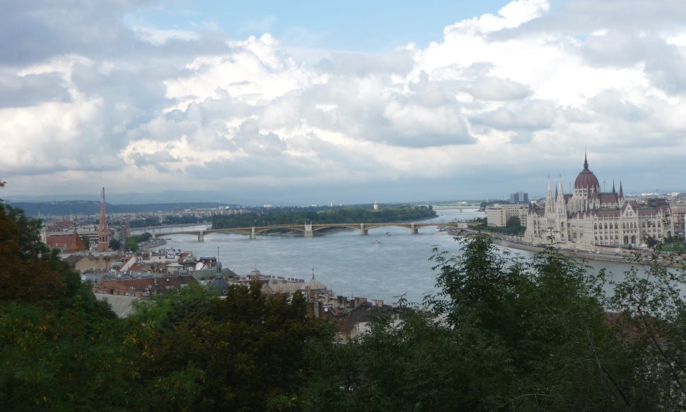 Budapest, Donaublick zur Margaretenbrücke