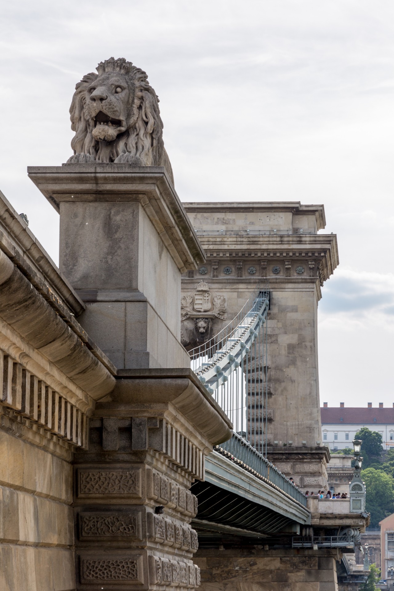 Blick zur Kettenbrücke Budapest