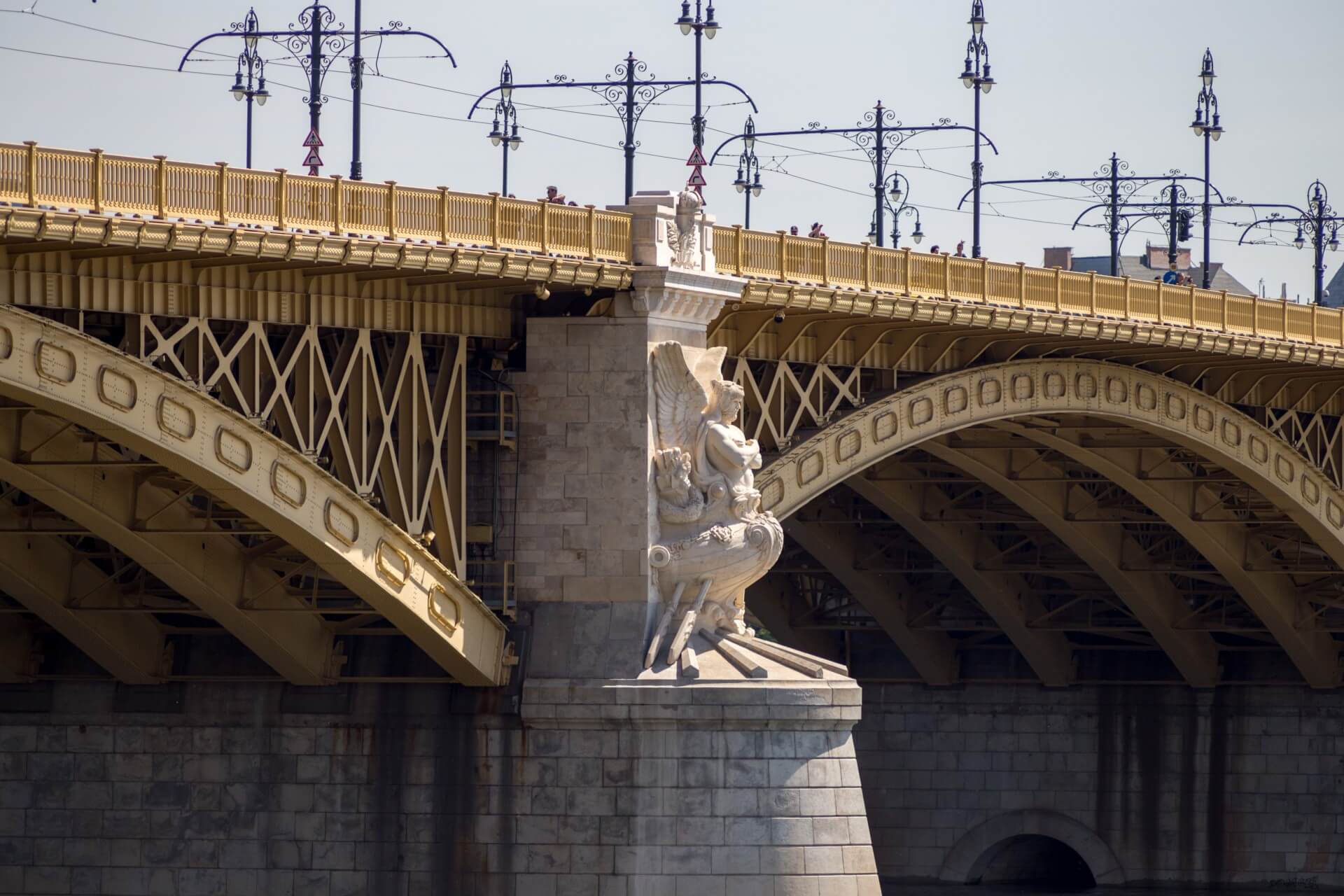 Detail der Margaretenbrücke (Margit híd) Budapest