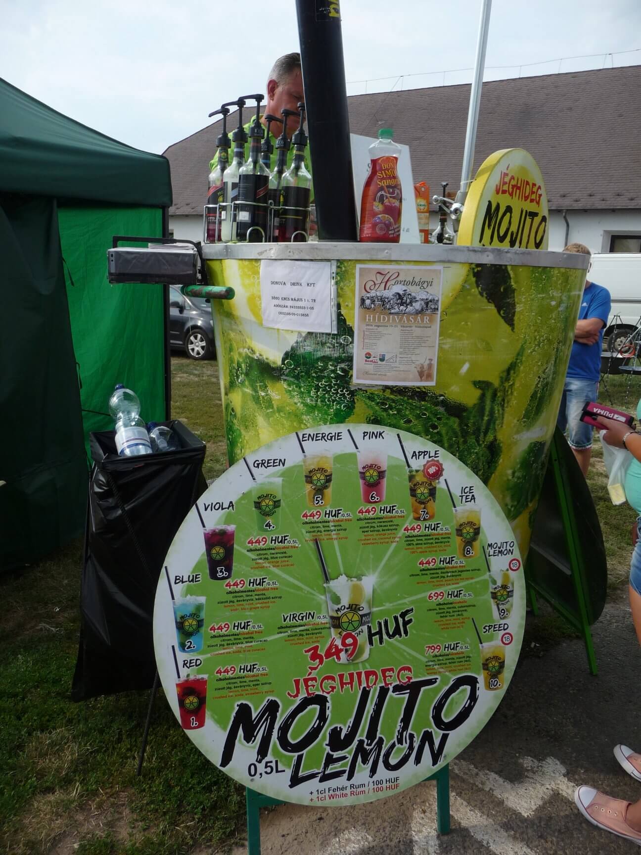 Mojito-Stand, Brückenmarkt Hortobágy