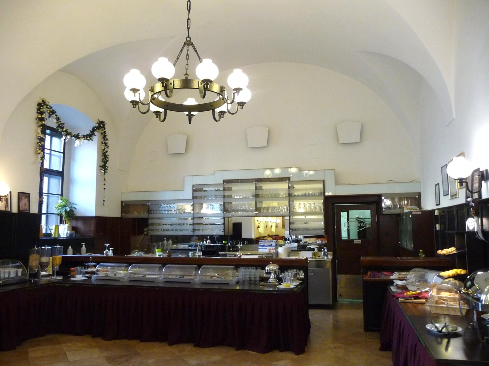 Frühstücksbuffet im Hotel Klastrum Győr