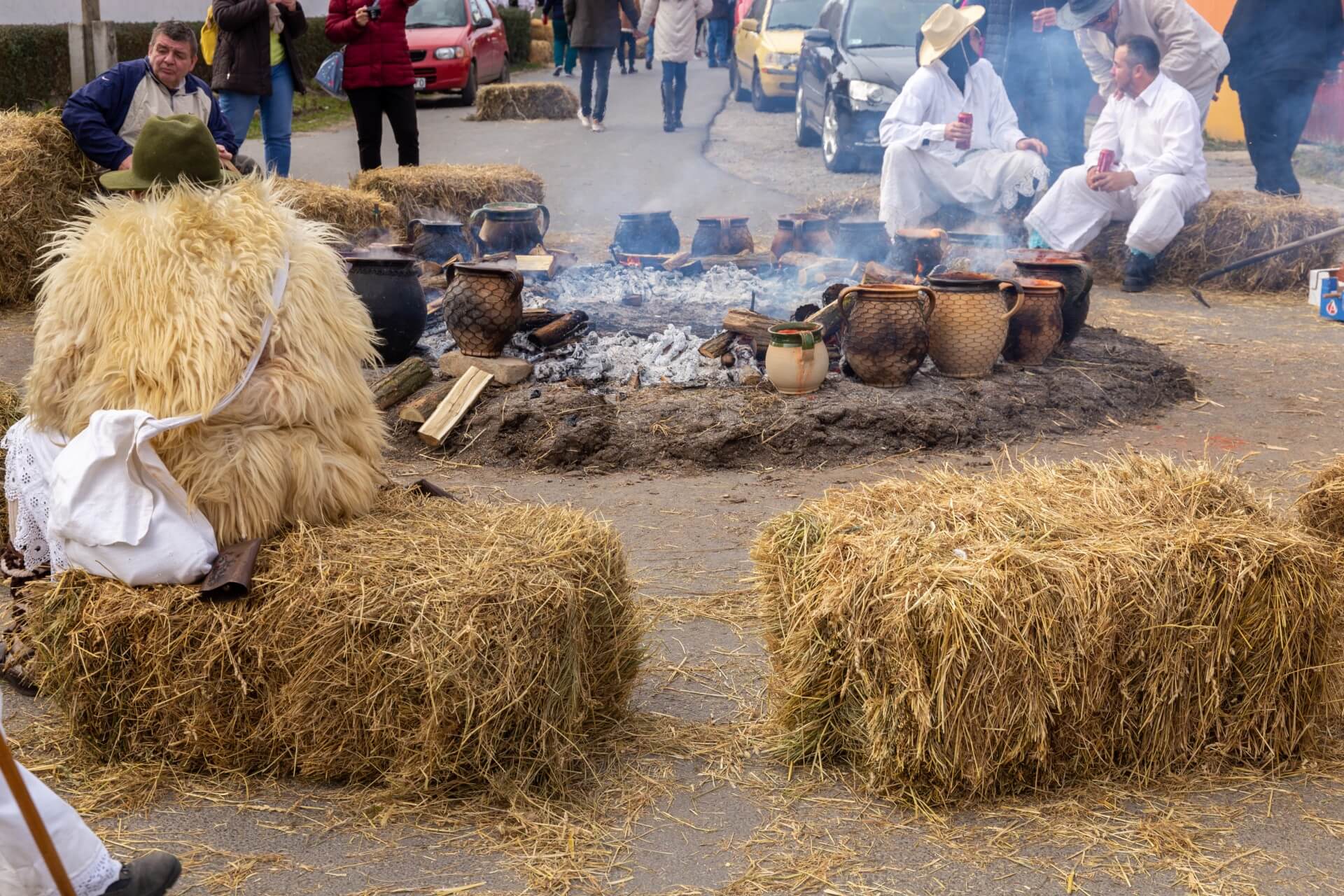 Bohnenkochen auf der Kreuzung in Mohács