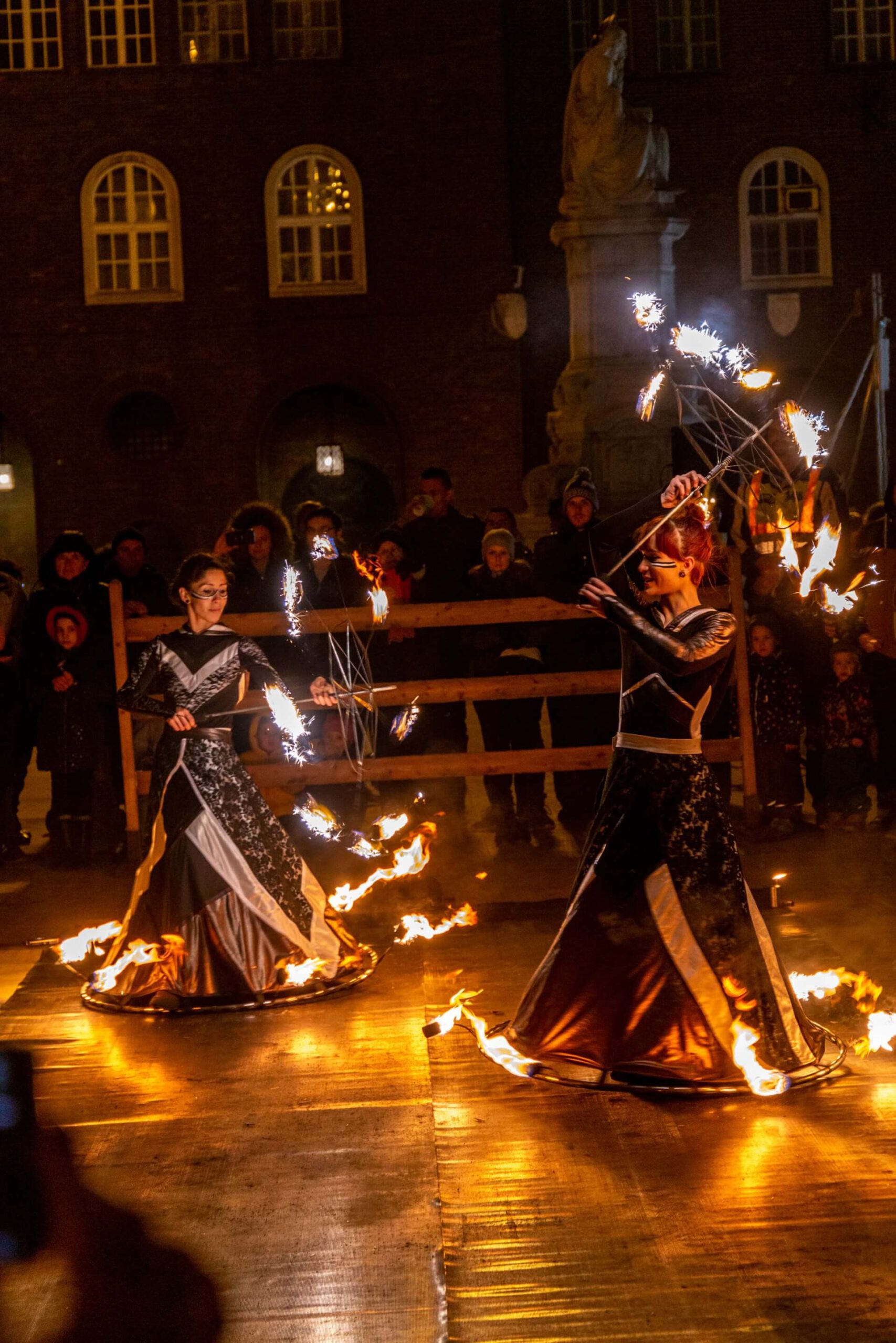 Feuershow in Szeged
